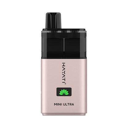 Straw' Cranberry Cherry / Cherry Ice flavoured Hayati Mini Ultra 1500 Vape Kit in Face