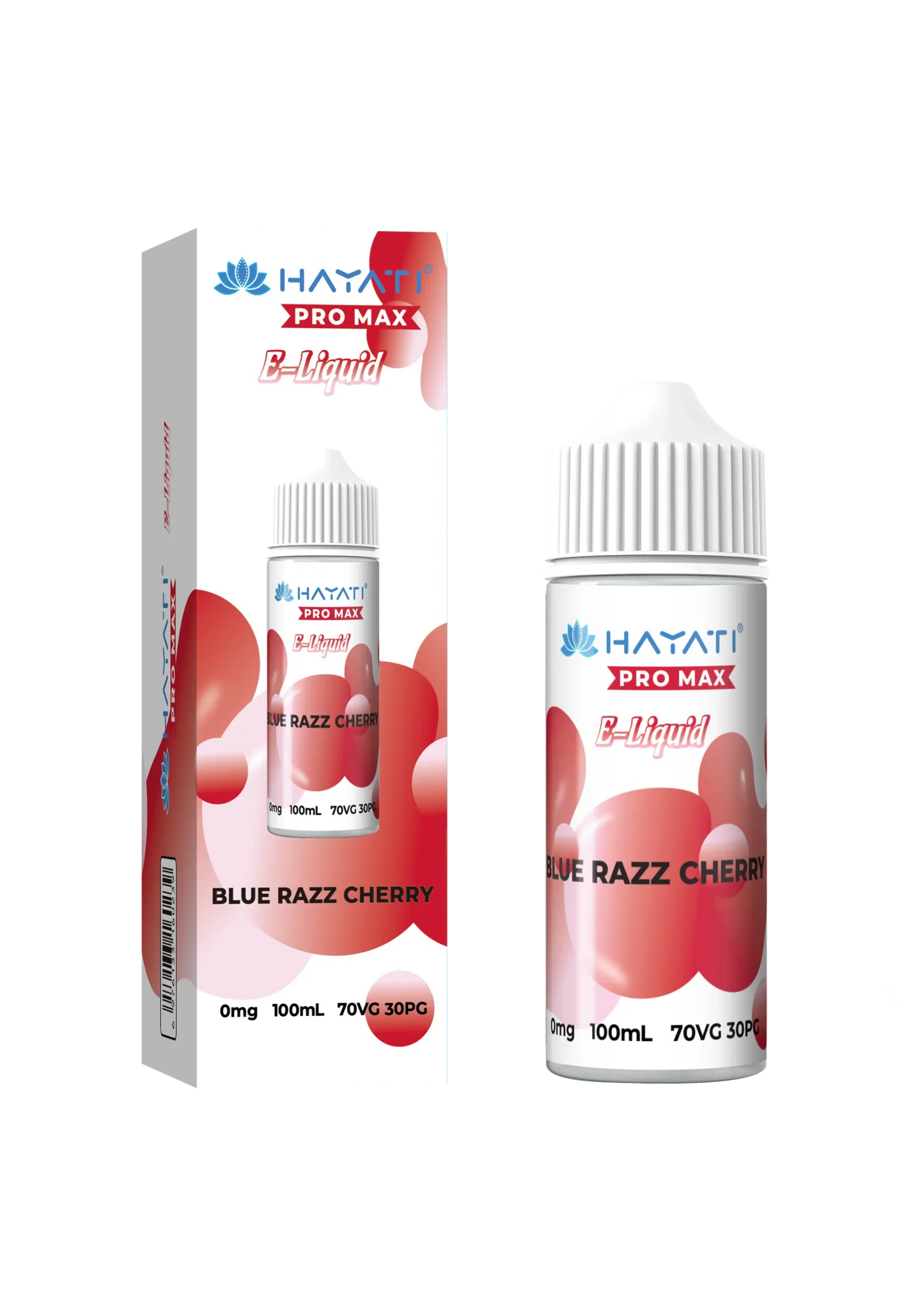 Blue Razz Cherry flavoured Hayati Pro Max E-liquid 100ml Shortfill