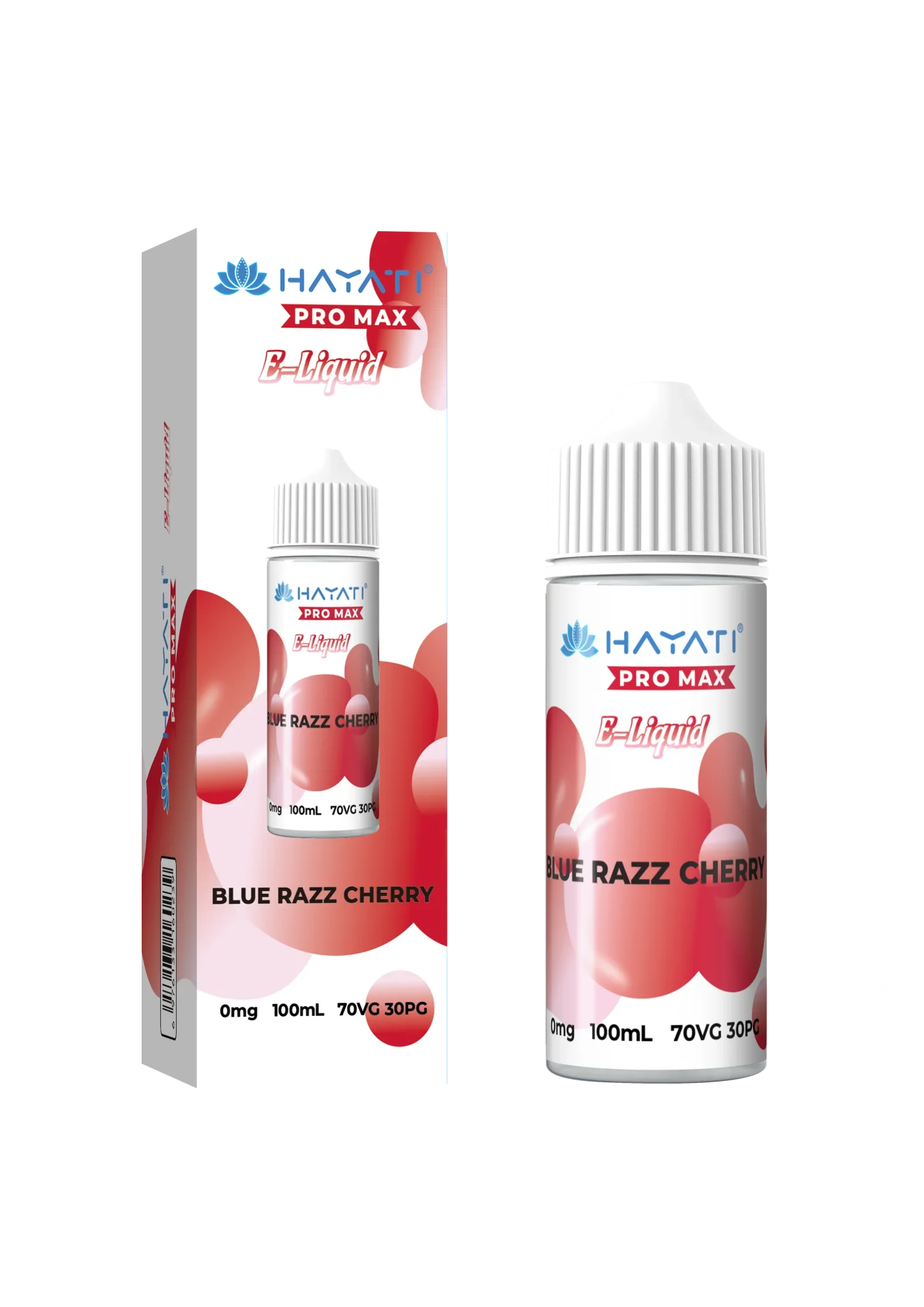 Blue Razz Cherry flavoured Hayati Pro Max E-liquid 100ml Shortfill