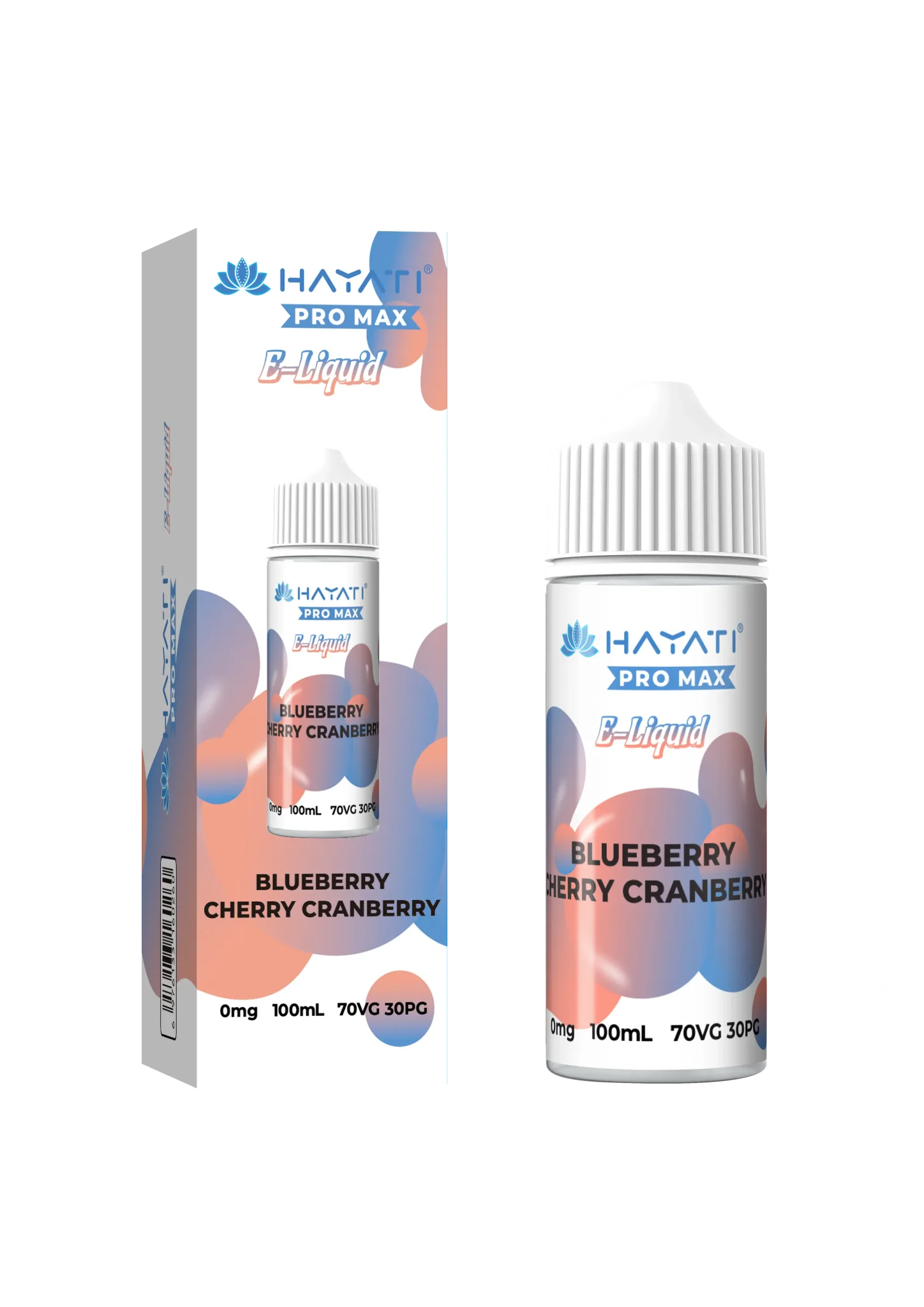 Blueberry Cherry Cranberry flavoured Hayati Pro Max E-liquid 100ml Shortfill