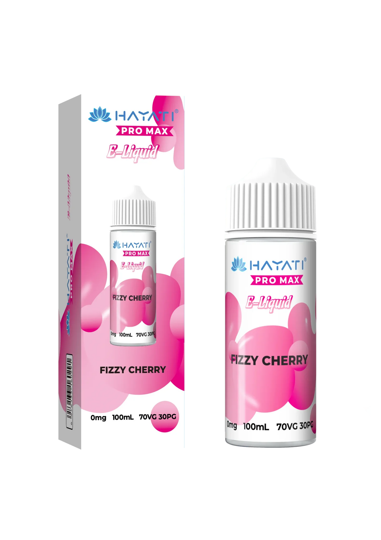 Fizzy Cherry flavoured Hayati Pro Max E-liquid 100ml Shortfill