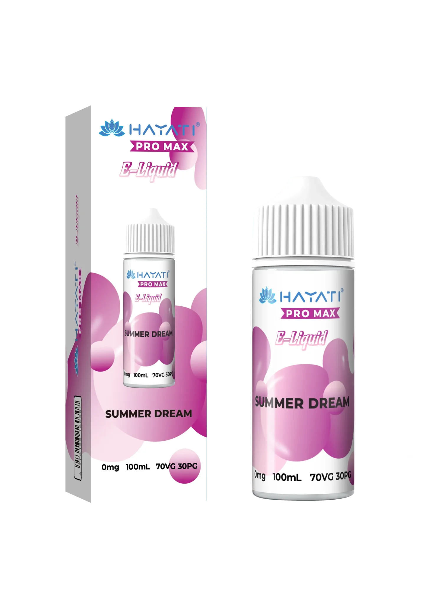 Summer Dream flavoured Hayati Pro Max E-liquid 100ml Shortfill