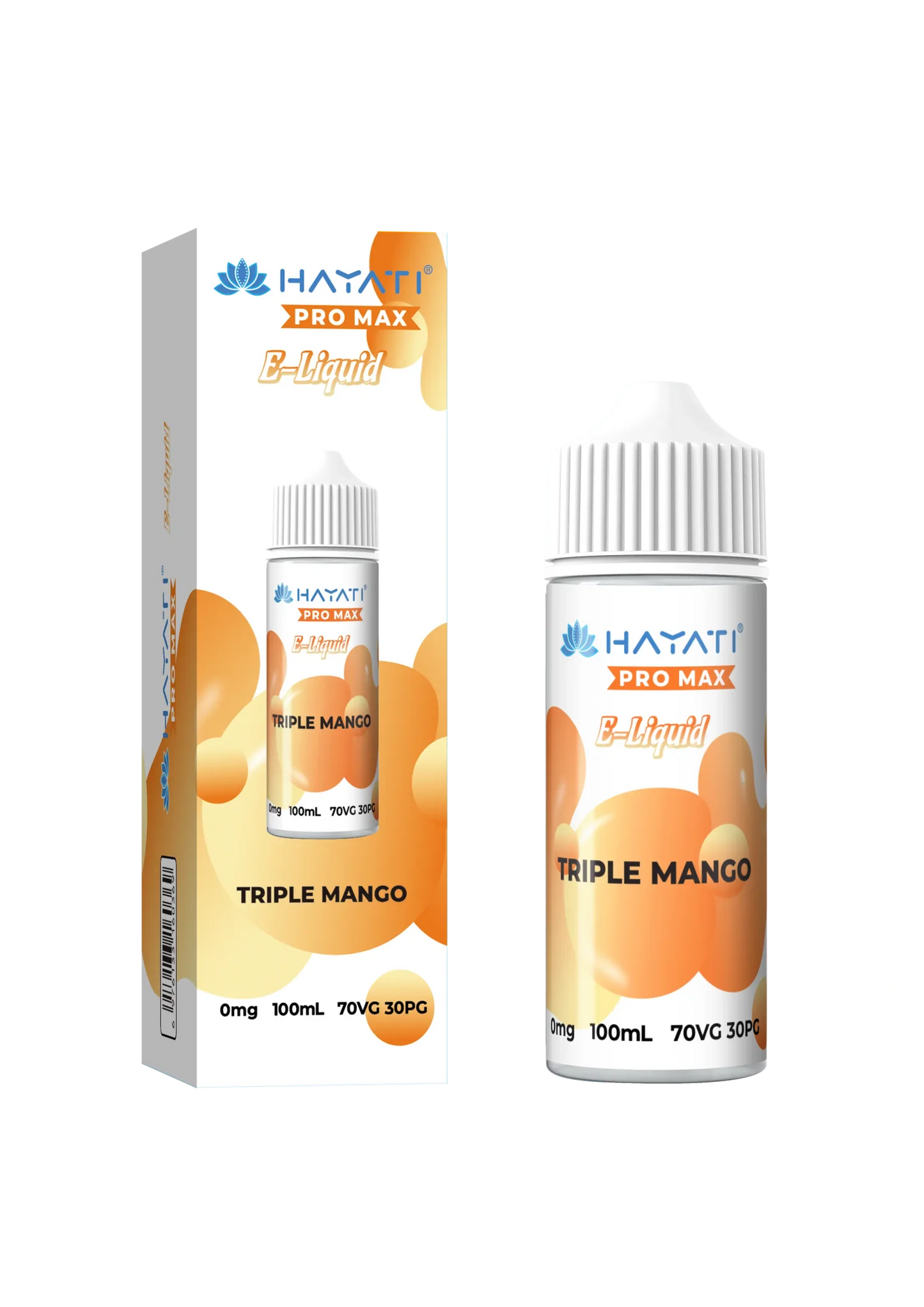 Triple Mango flavoured Hayati Pro Max E-liquid 100ml Shortfill