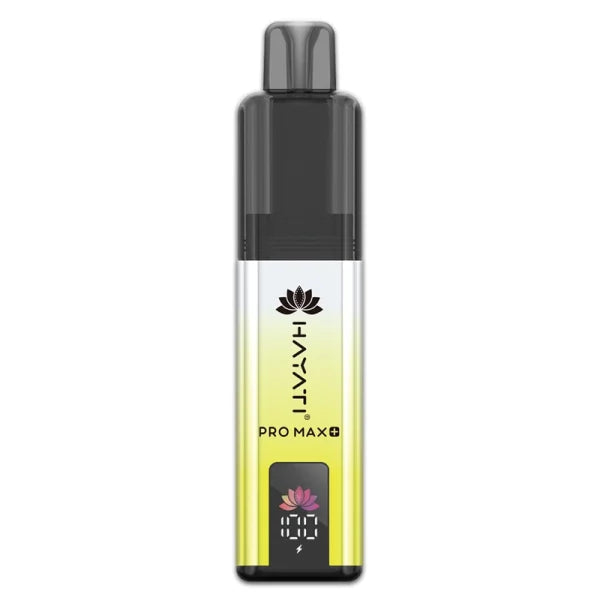 Lemon and Lime flavour Hayati Pro Max Plus 6000 Prefilled Vape Kit in Yellow