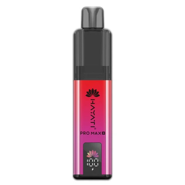 Strawberry Raspberry Ice flavour Hayati Pro Max Plus 6000 Prefilled Vape Kit in Red and Pink