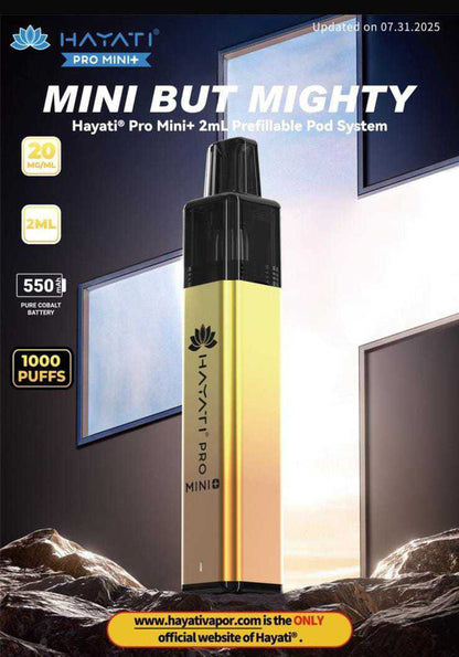 Hayati Pro Mini+ 2ml Prefillable Pod Systems