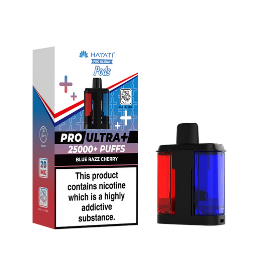 Hayati Pro Ultra Plus 25K Blue Razz Cherry Flavored Prefilled Pod