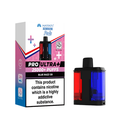 Hayati Pro Ultra Plus 25K Blue Razz GB Flavored Prefilled Pod