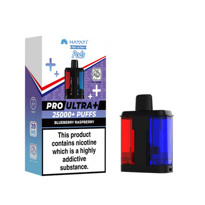 Hayati Pro Ultra Plus 25K Blueberry Raspberry Flavored Prefilled Pod