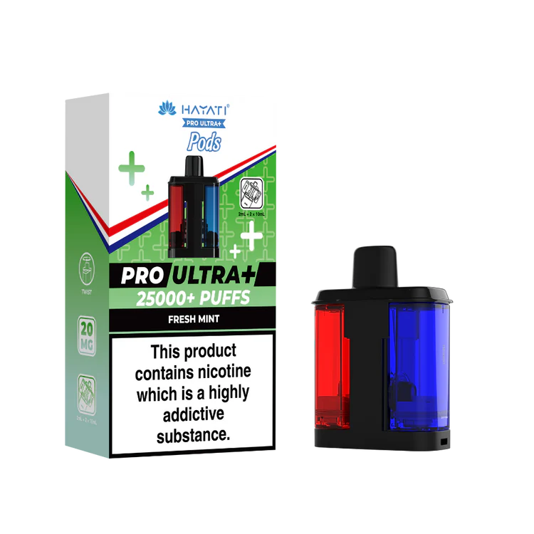 Hayati Pro Ultra Plus 25K Fresh Mint Flavored Prefilled Pod