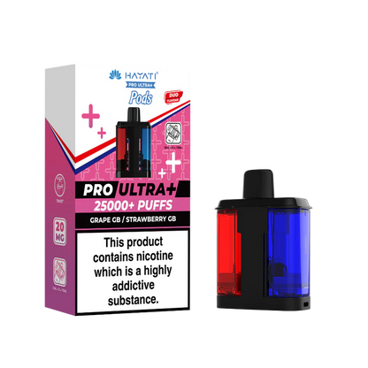 Hayati Pro Ultra Plus 25K Grape GB/Strawberry GB Flavored Prefilled Pod
