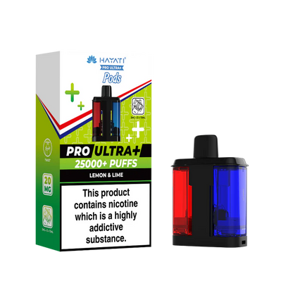 Hayati Pro Ultra Plus 25K Lemon and  Lime Flavored Prefilled Pod