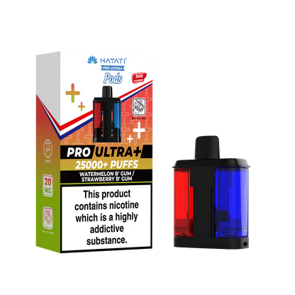 Hayati Pro Ultra Plus 25K Strawberry B' Gum/ Watermelon B' Gum Prefilled Pod