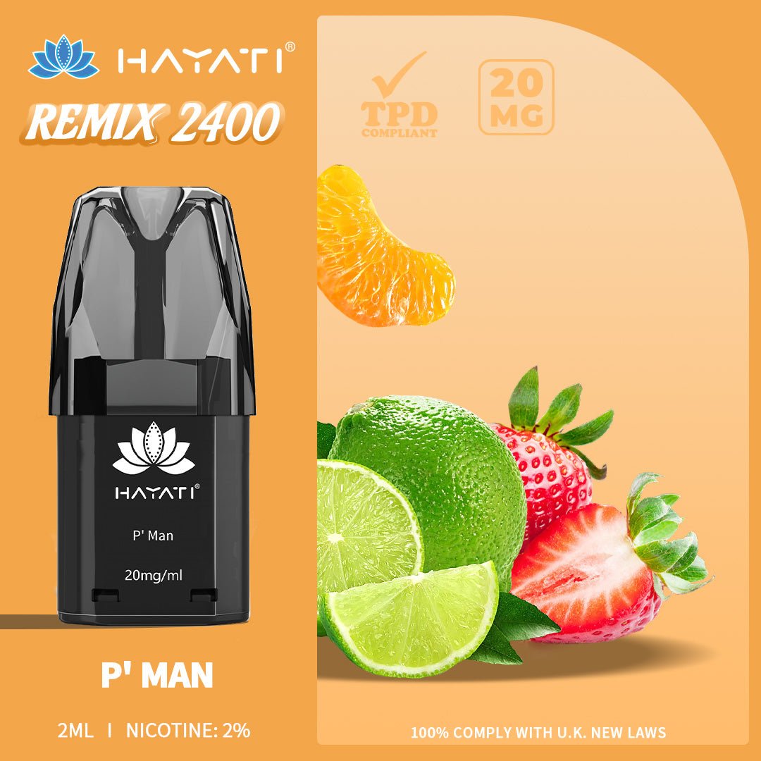 Hayati Remix 2400 Puffs Replacement Pods - Vape & Candy Wholesale