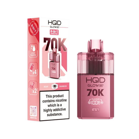 HQD Glow Air 70K Vape Kit [Pack of 5]
