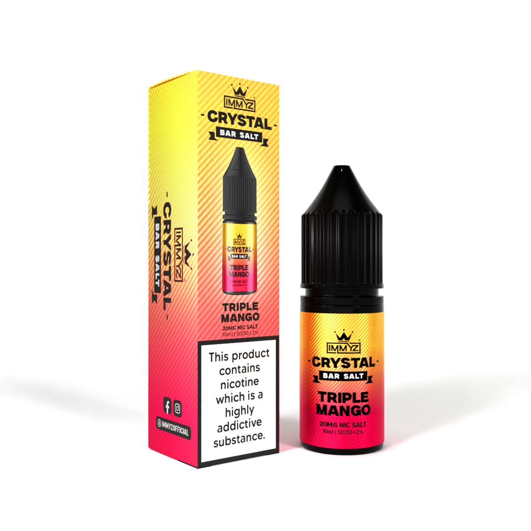 IMMYZ Crystal Bar Nic Salt 10ml E-liquid Pack of 10 - IMMYZ