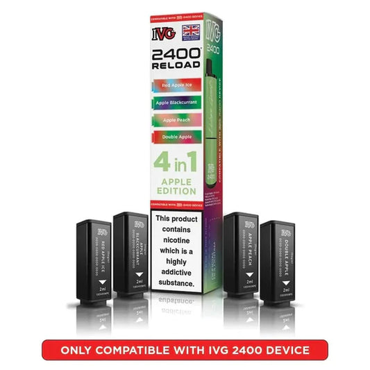 Apple Edition flavoured IVG 2400 Reload 4 in 1 Pod