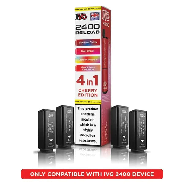 Cherry Edition flavoured IVG 2400 Reload 4 in 1 Pod