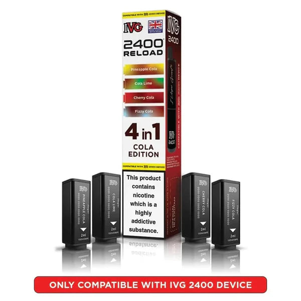 Cola Edition flavoured IVG 2400 Reload 4 in 1 Pod