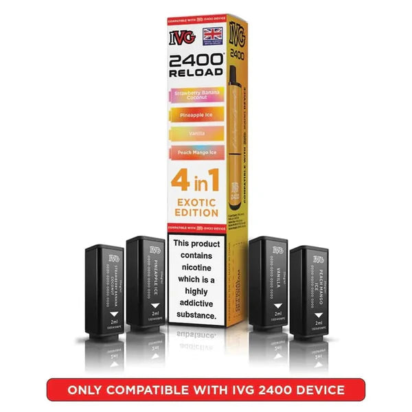 Exotic Edition flavoured IVG 2400 Reload 4 in 1 Pod