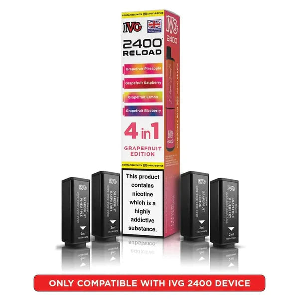 Grapefruit Edition flavoured IVG 2400 Reload 4 in 1 Pod