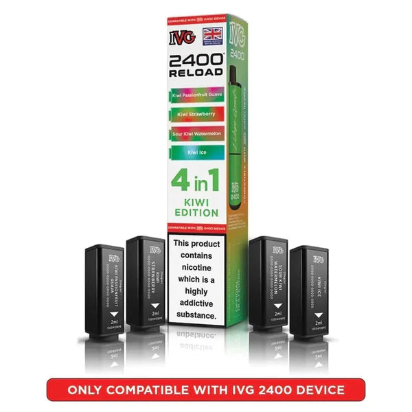 Kiwi Edition flavoured IVG 2400 Reload 4 in 1 Pod