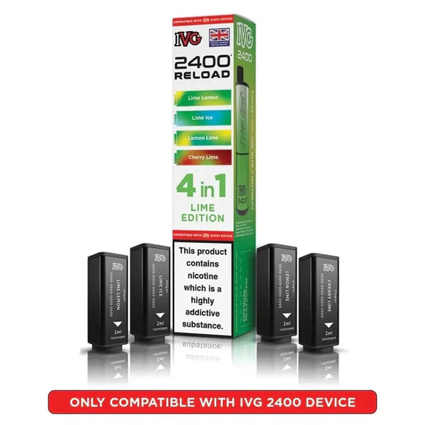 Lime Edition flavoured IVG 2400 Reload 4 in 1 Pod