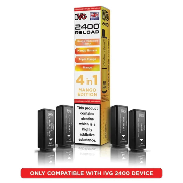 Mango Edition flavoured IVG 2400 Reload 4 in 1 Pod