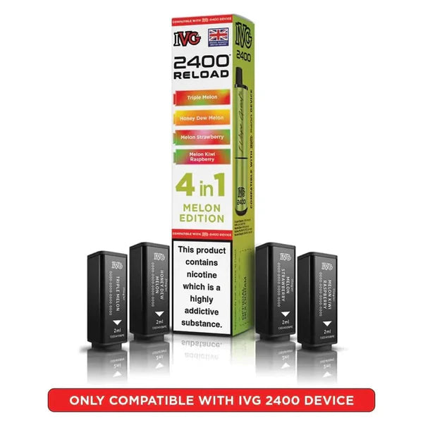 Melon Edition flavoured IVG 2400 Reload 4 in 1 Pod