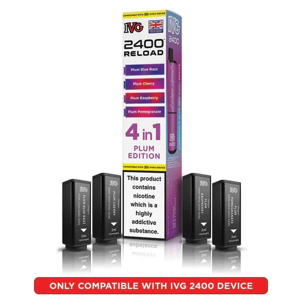 Plum Edition flavoured IVG 2400 Reload 4 in 1 Pod