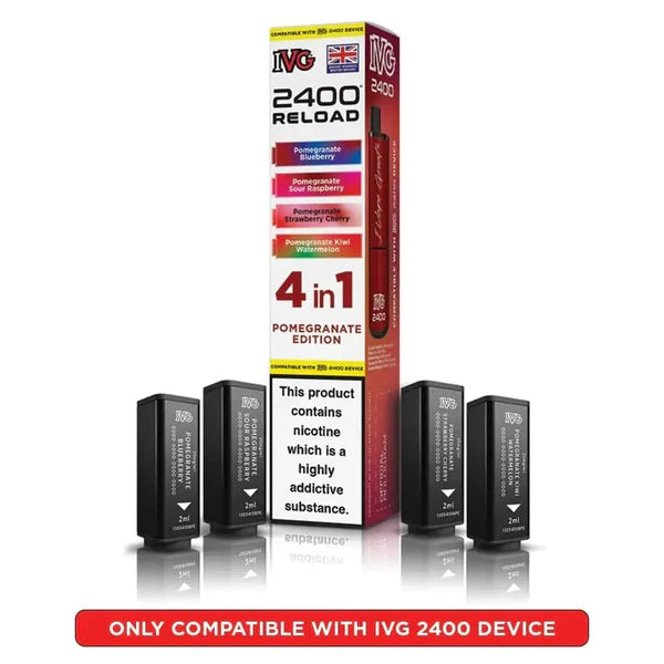 Pomegranate Edition flavoured IVG 2400 Reload 4 in 1 Pod