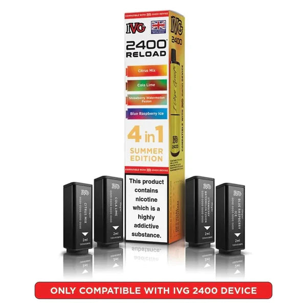 Summer Edition flavoured IVG 2400 Reload 4 in 1 Pod