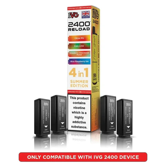 Summer Edition flavoured IVG 2400 Reload 4 in 1 Pod
