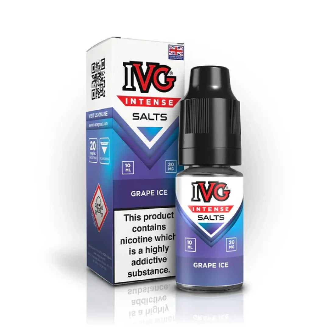 Grape Ice flavoured IVG Intense Salts