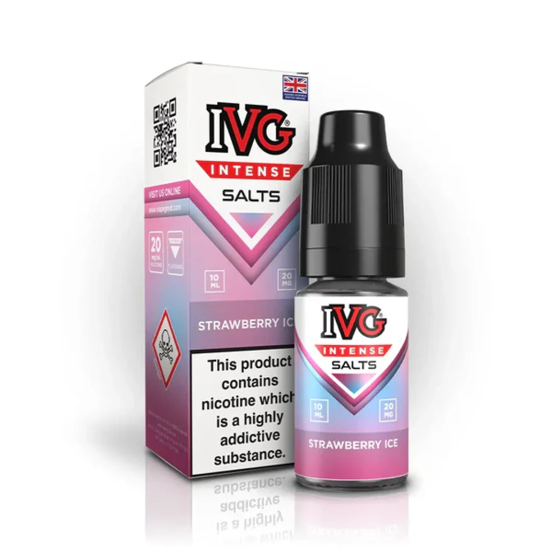 Strawberry Ice flavoured IVG Intense Salts