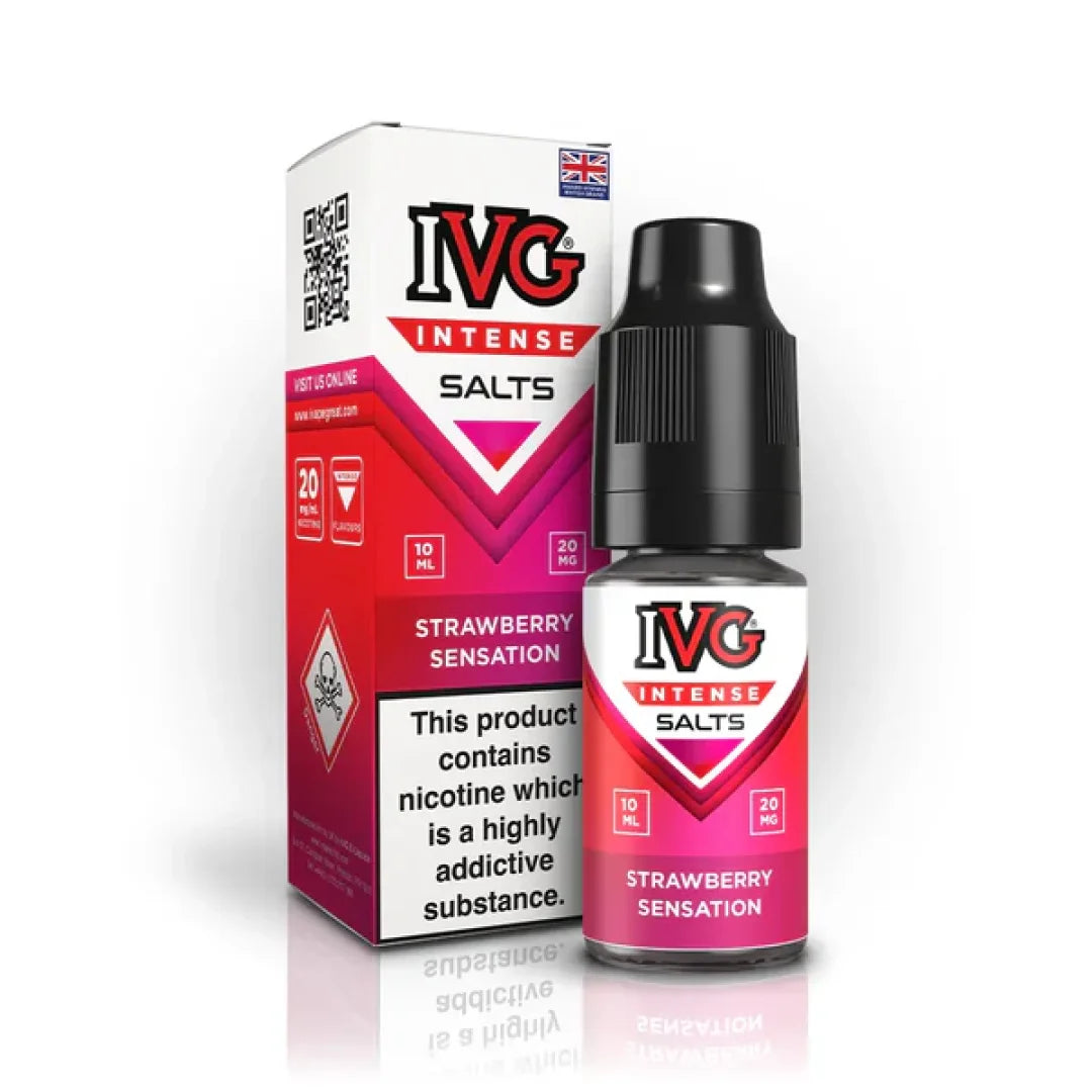 Strawberry Sensation flavoured IVG Intense Salts