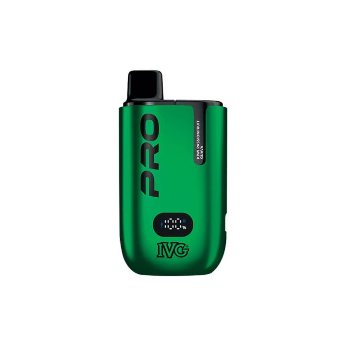 Kiwi Passionfruit Guava flavour IVG Pro 12 Prefilled Vape Kit in Green colour