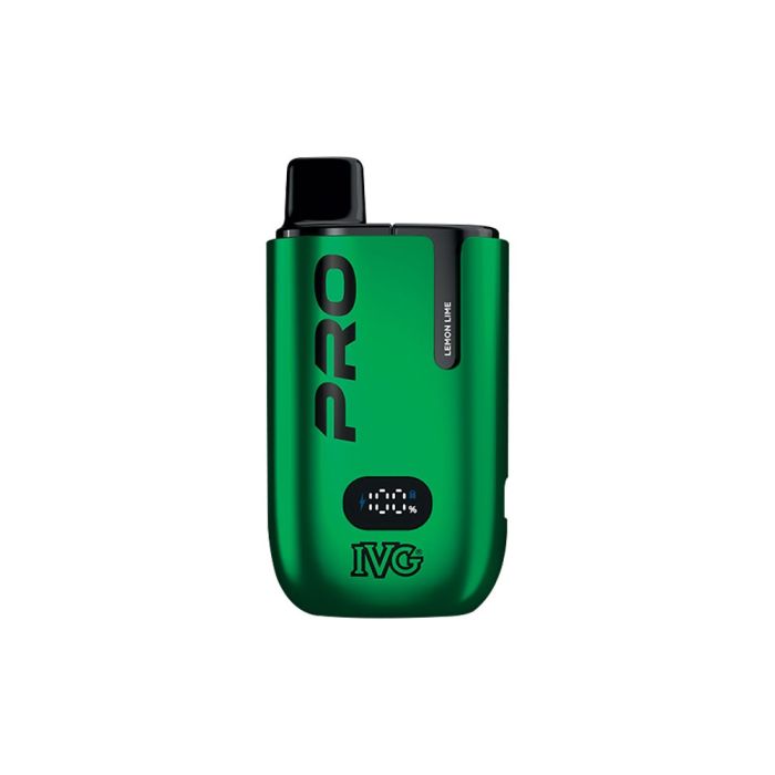 Lemon Lime flavour IVG Pro 12 Prefilled Vape Kit in Green colour