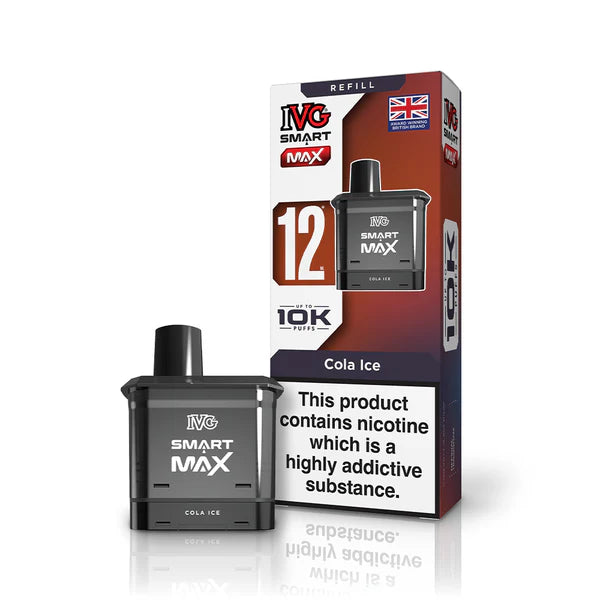 Cola Ice flavoured IVG Smart Max Replacement Pod in Brown Colour