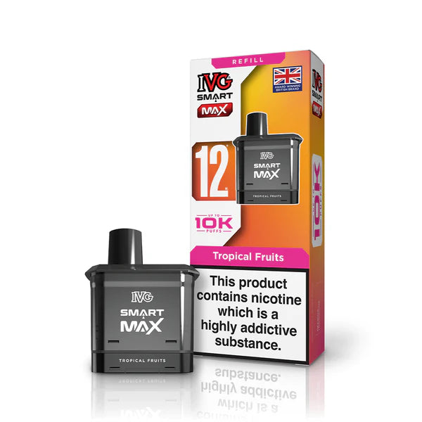 Tropical Fruits flavoured IVG Smart Max Replacement Pod in Yellow Orange Colour