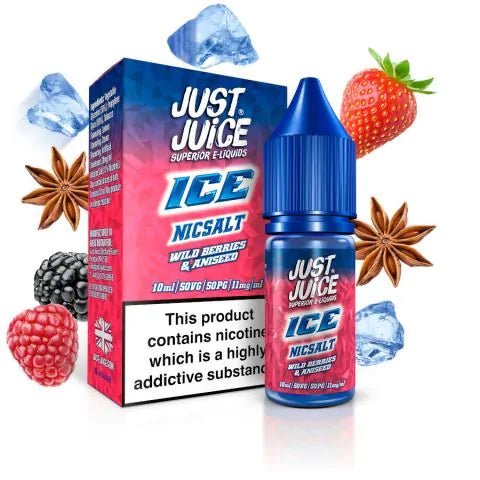 Just Juice - Just Juice Ice Range 10ml Nic Salt Box of 5 - theno1plugshop