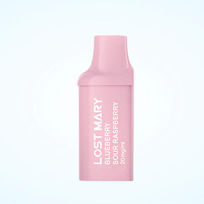Blueberry Sour Raspberry Flavoured Lost Mary BM600 Prefilled Pod in Pink Colour
