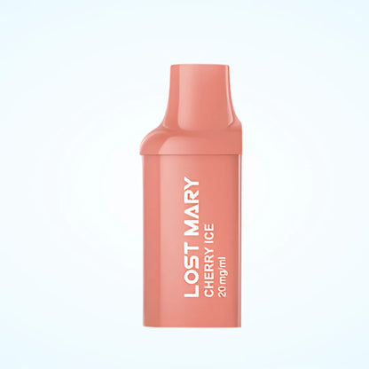 Cherry Ice Flavoured Lost Mary BM600 Prefilled Pod in Burnt Sienna Colour