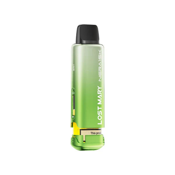 Mint flavour Green colour Lost Mary Nera 30K Fullview Replacement Pod
