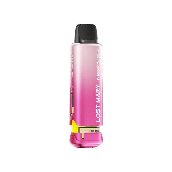 Pink Lemonade flavour Pink colour Lost Mary Nera 30K Fullview Replacement Pod