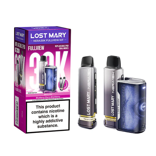 Berry Edition flavoured Lost Mary Nera 30K Fullview Vape Kit