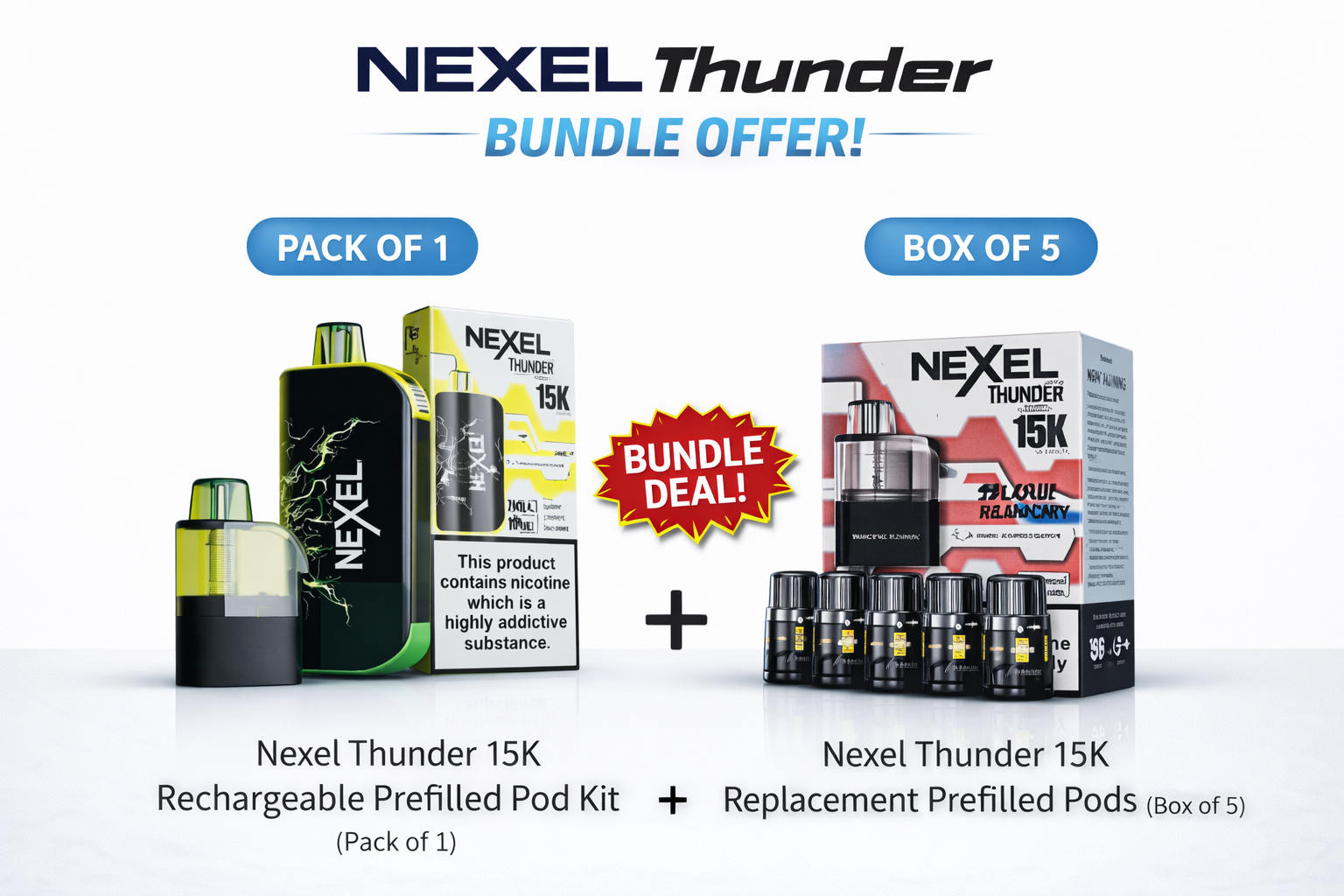 Nexel Thunder 15K Bundle (Flavor Option)
