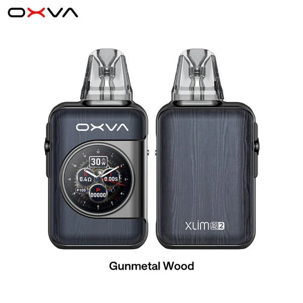 Gunmetal Wod coloured OXVA Xlim SQ Pro 2