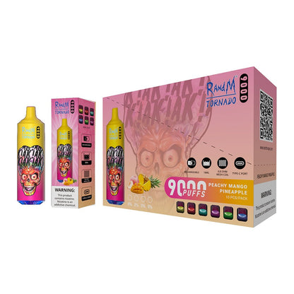 RAndM Tornado 9000 Puffs Disposable Vape (Pack of 10) - #Simbavapeswholesale#
