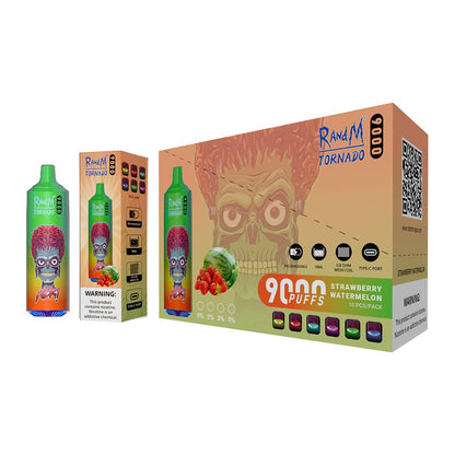 RAndM Tornado 9000 Puffs Disposable Vape (Pack of 10) - #Simbavapeswholesale#
